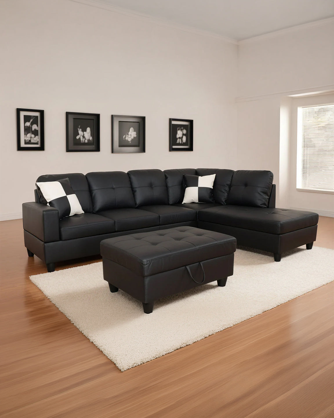 Sectionnel moderne Belmont - Noir
