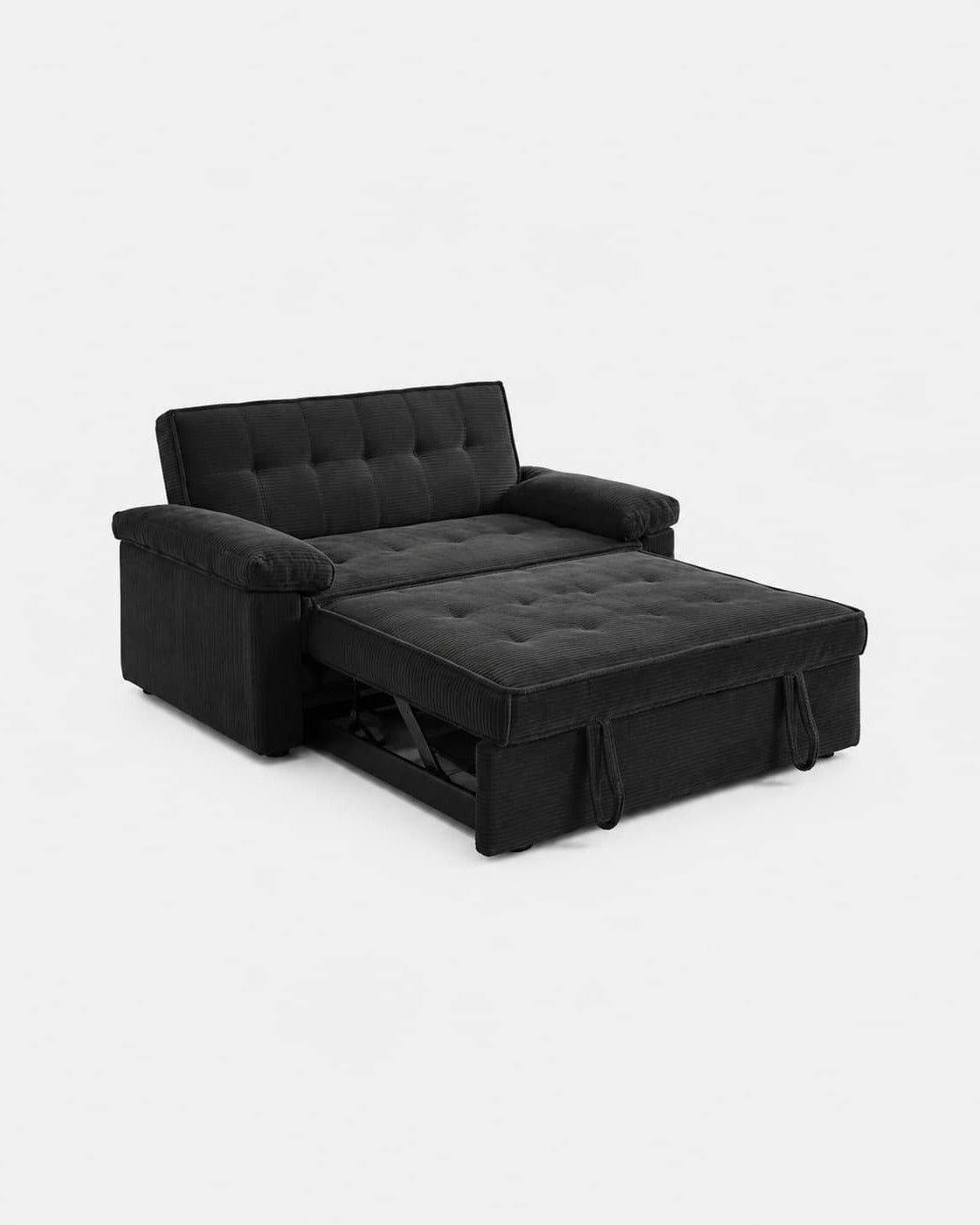 Causeuse canapé-lit compacte Neil - Noir