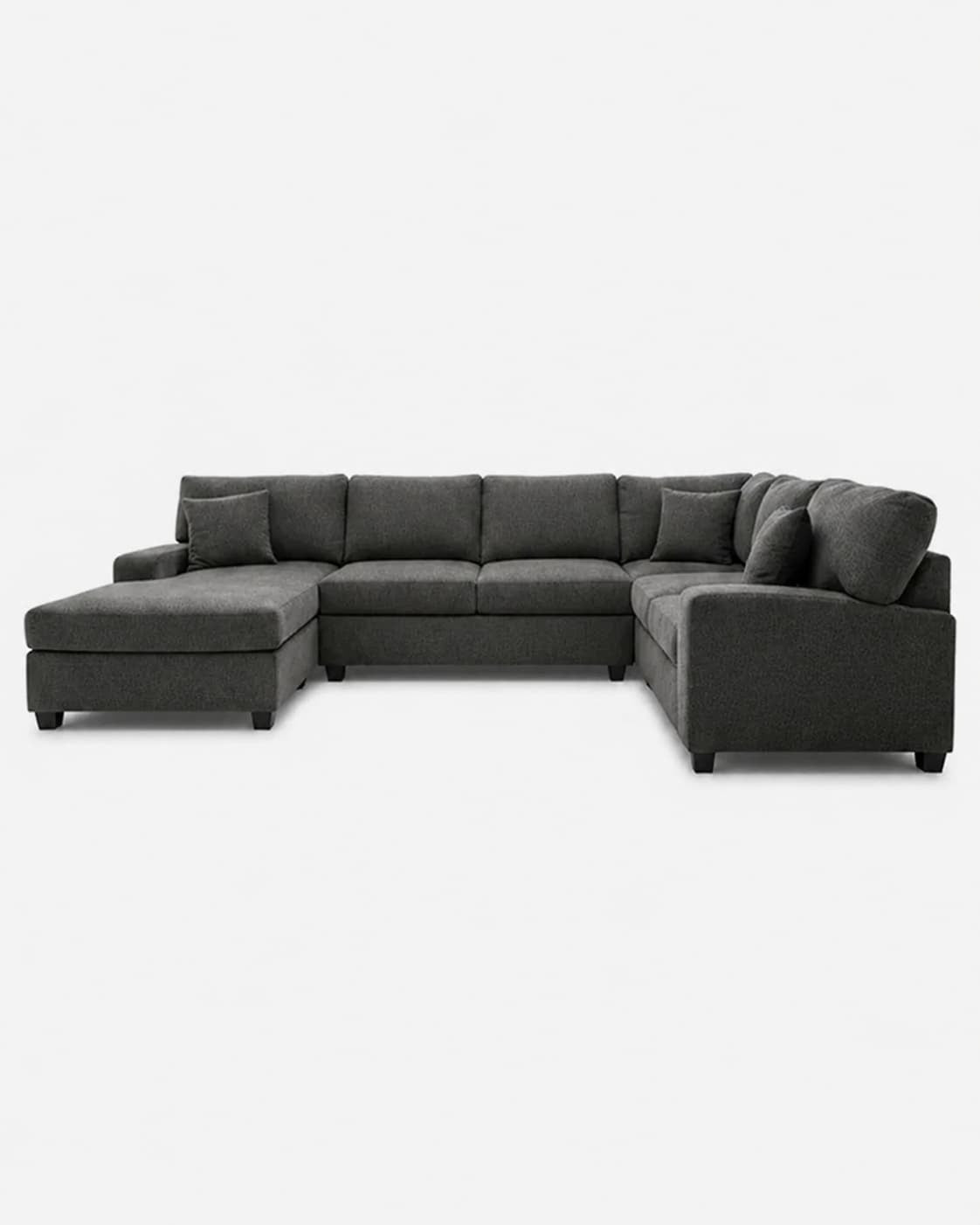 Sectionnel canapé-lit moderne Trenton (gris)