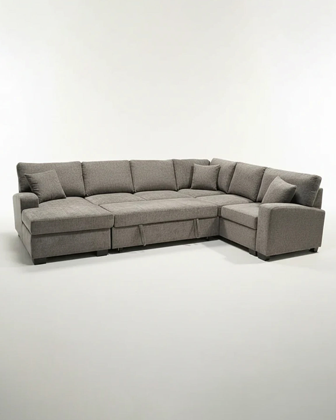 Sectionnel canapé-lit moderne Trenton (gris)